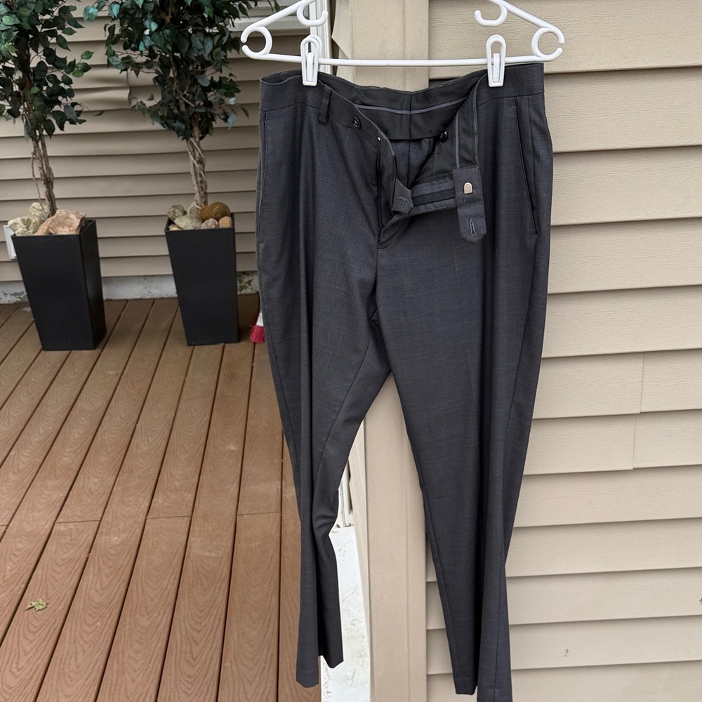 New Apt. 9 Men's Premier Slim Fit Suit Pants Gray 32 x 30